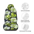thumbnail image 4 of Yiaed Teal floral elegance Print Car Seat Covers,Universal Auto Seats Protector Fits for Car,SUV Sedan,Truck,Automotive Seat Covers & Accessories, 4 of 5