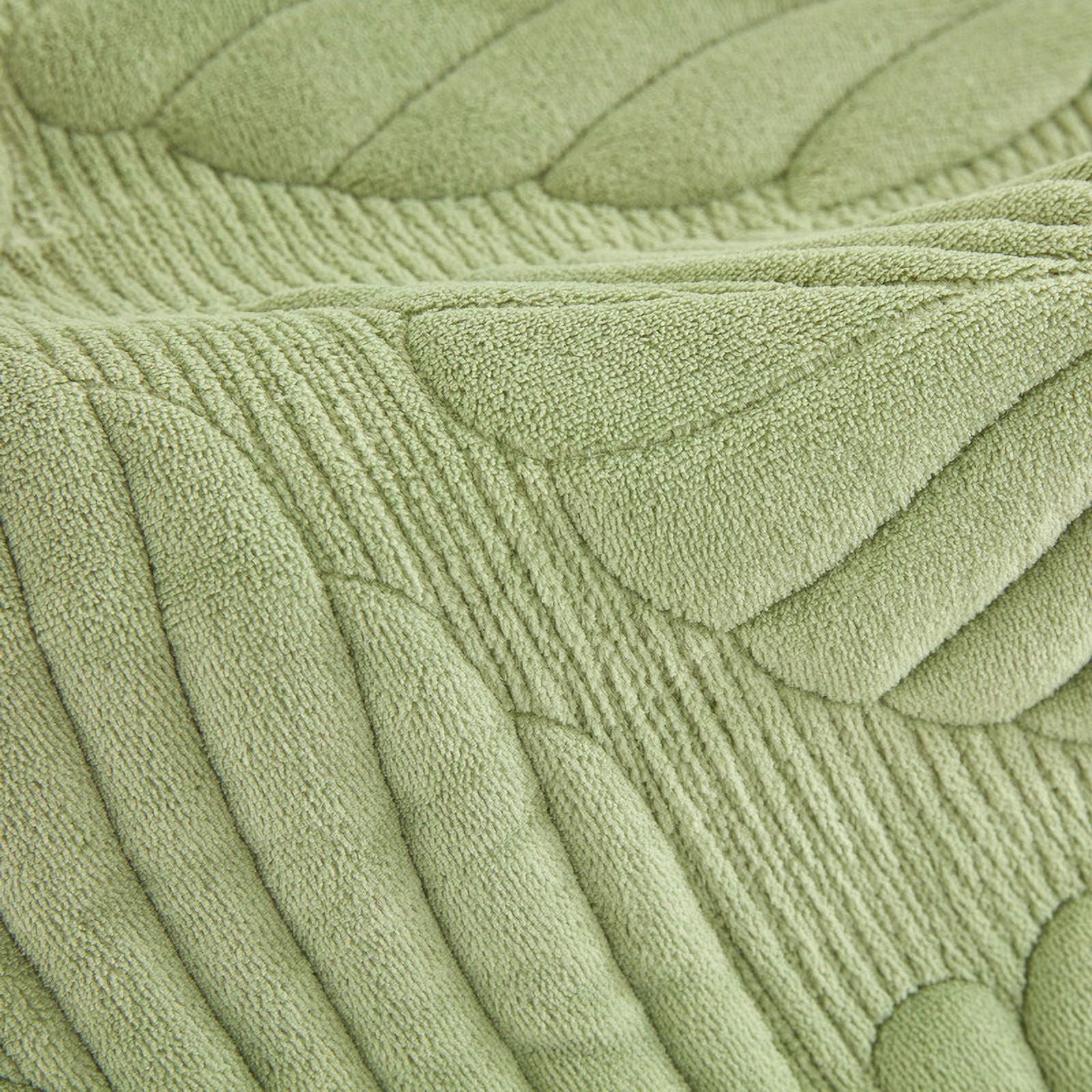 XmhyTop Couch Cover Quilted Leaf Sofa cushion Lint Easy - Fit Washable Reclining Chair Cover for Living Room Sofa - Ideal Furniture Protector 23.62*88.58inch (Green)