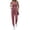 Wine Red, variant on Jumpsuits for Women Casual Summer Sleeveless 2026 Ribbed One Piece Romper Dressy Vacation Clothes Travel Outfits