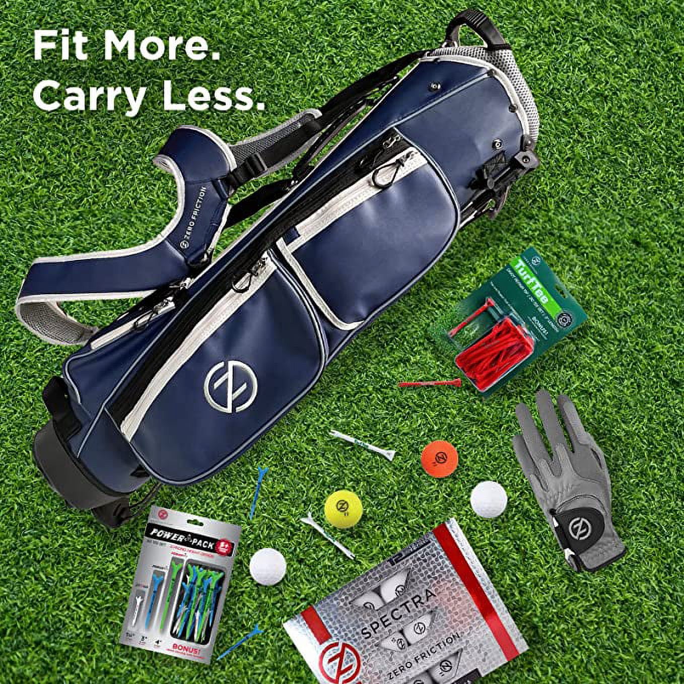 Zero Friction 5 Pocket Golf Club Pencil Bag, Navy