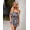 Navy Blue, variant on Women's Bohemian Print Strapless Tube Top Romper, Ruffle Smocked Waist Summer Short Jumpsuit