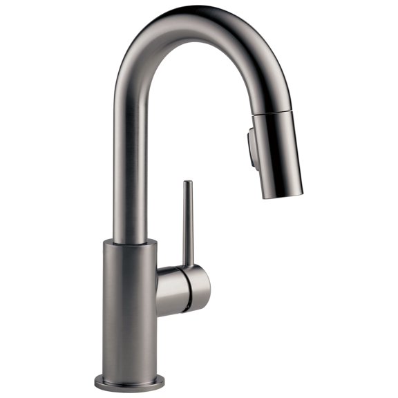 Delta 9959-Dst Trinsic 1.8 GPM Single Hole Pull-Down Bar/Prep Faucet - Nickel