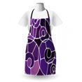 thumbnail image 3 of Modern Apron, Spiral Shapes of Bold Blocks in Different Purple Shades Graphic Abstract Arrangement, Unisex Kitchen Bib with Adjustable Neck for Cooking Gardening, Adult Size, Multicolor, by Ambesonne, 3 of 4