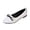 White, variant on Womens Ballet Flats Pointed Toe Satin Polka Dot Mini Bow Slip On Lightweight Casual Everyday Breathable Flat Shoes White Size US6.5