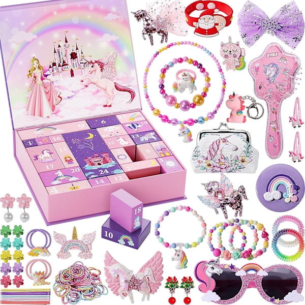 Advent Calendar for Girls - Unicorn Gifts for Girls Advent Calendar 24 Days of Surprise Gifts Best Gifts for Daughters, Granddaughters