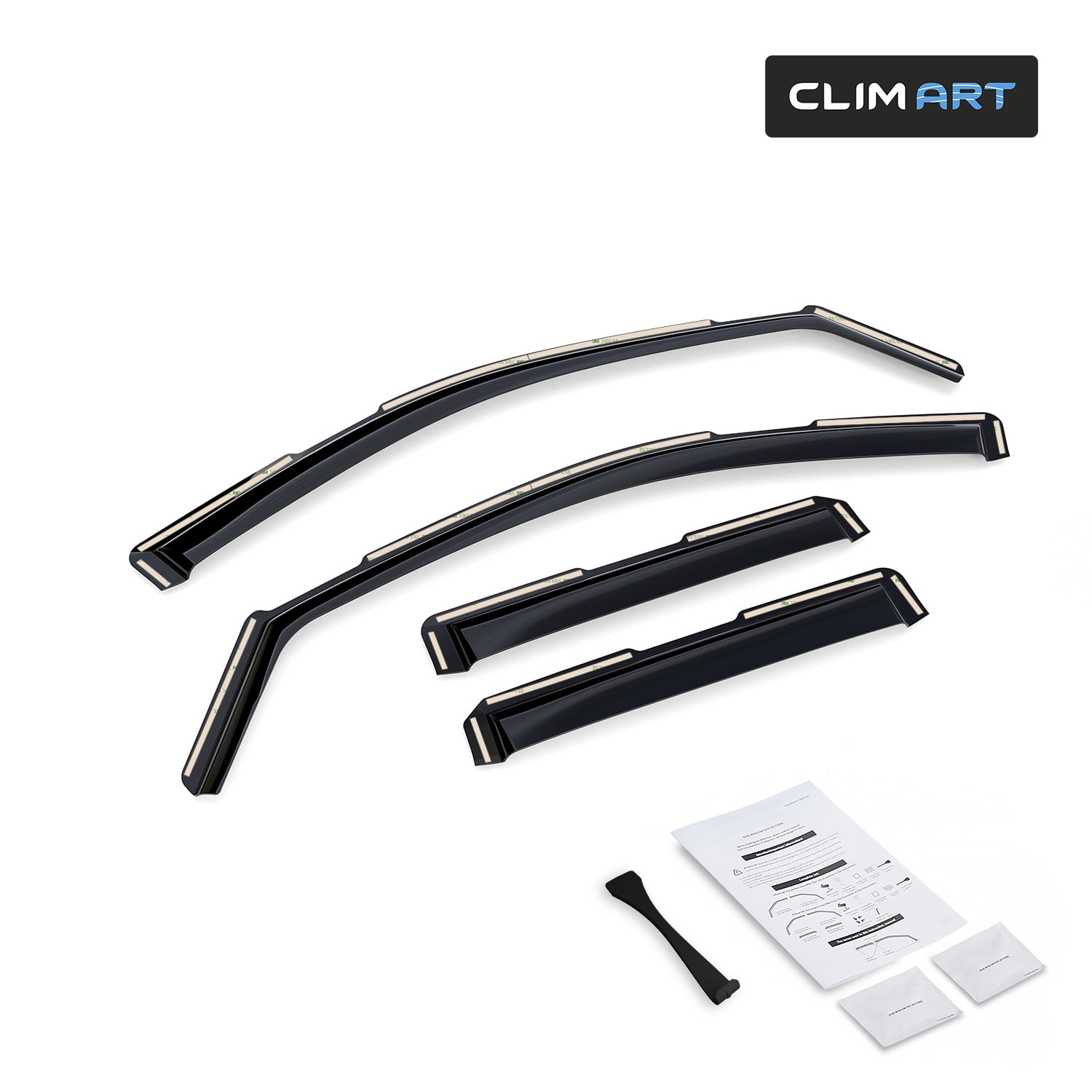 CLIM ART in-Channel Incredibly Durable Rain Guards for GMC Yukon 2021-2026, Original Window Deflectors, Vent Window Visors, Vent Deflector, 4 pcs. - 621188