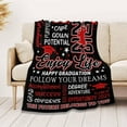 thumbnail image 4 of Graduation Soft Throw Blanket 2025, Birthday High School College Graduation Gifts for Daughter Son from Mom Dad, Class of 2025 Graduation Blanket Gifts for Him Her, 4 of 5