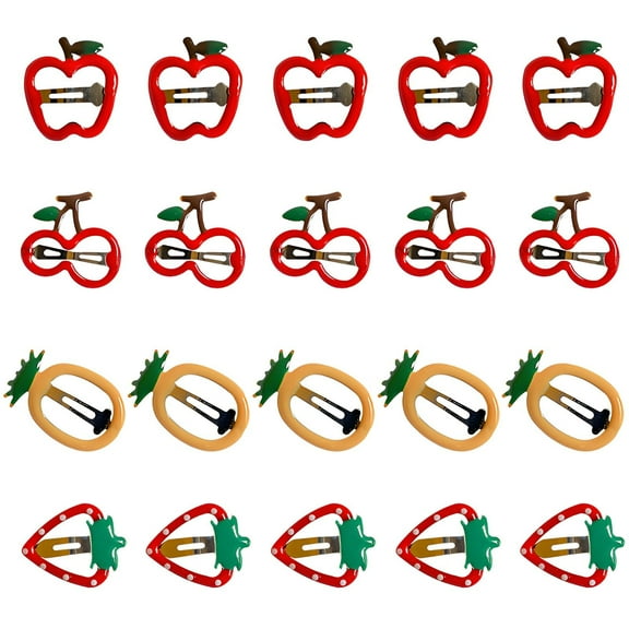 DESIGNICE 20Pcs Baby Hair Clips,Simple Basic Shape Toddler Hair Clips,Compact and Portable Style Toddler Hair Accessories,Colormixing1,1.38"×0.98"