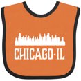 thumbnail image 3 of Inktastic Chicago Illinois Skyline Il Cities Boys or Girls Baby Bib, 3 of 4