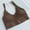 Coffee, variant on Munlar Women's Sports Bras Low Support Padded No Wire One Size Bras Seamless Beige Sports Bra for Women