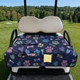 thumbnail image 2 of Whosucclay Paw Print Bones Stars Golf Cart Seat Towel, 51.18 x 30.3 inches 4 Convenient Pockets Reusable Golf Cart Seat Cover, 2 of 9