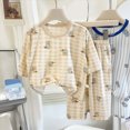 thumbnail image 2 of UAYOTSE Toddler Kids Boy Girl Pajamas Set Gentle Breathable Fun Doodle Print Sleepwear Crewneck Top and Relaxed Pants 2Pieces 12M-5T, 2 of 4