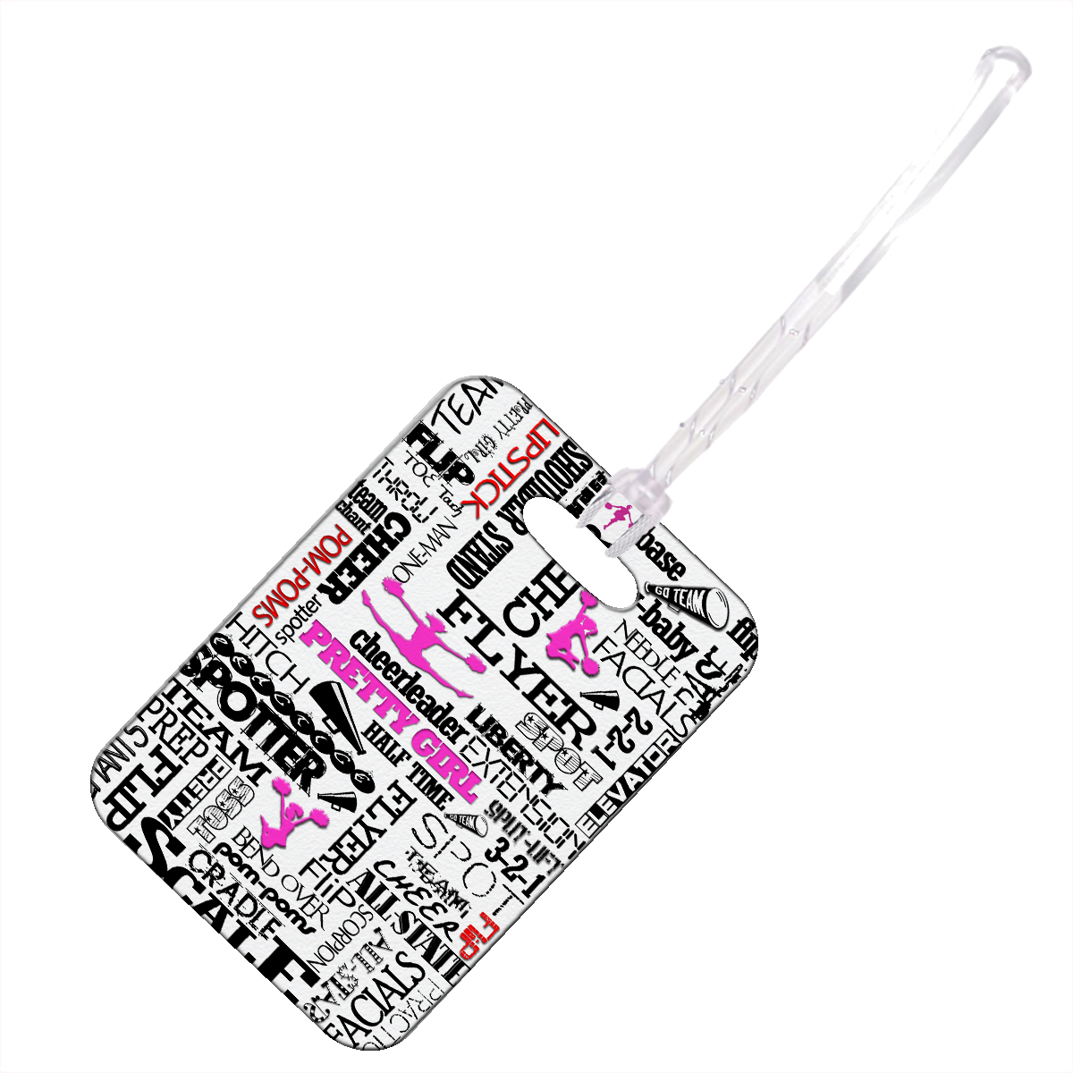 KuzmarK Luggage Travel Bag Tag Cheerleader Cheer
