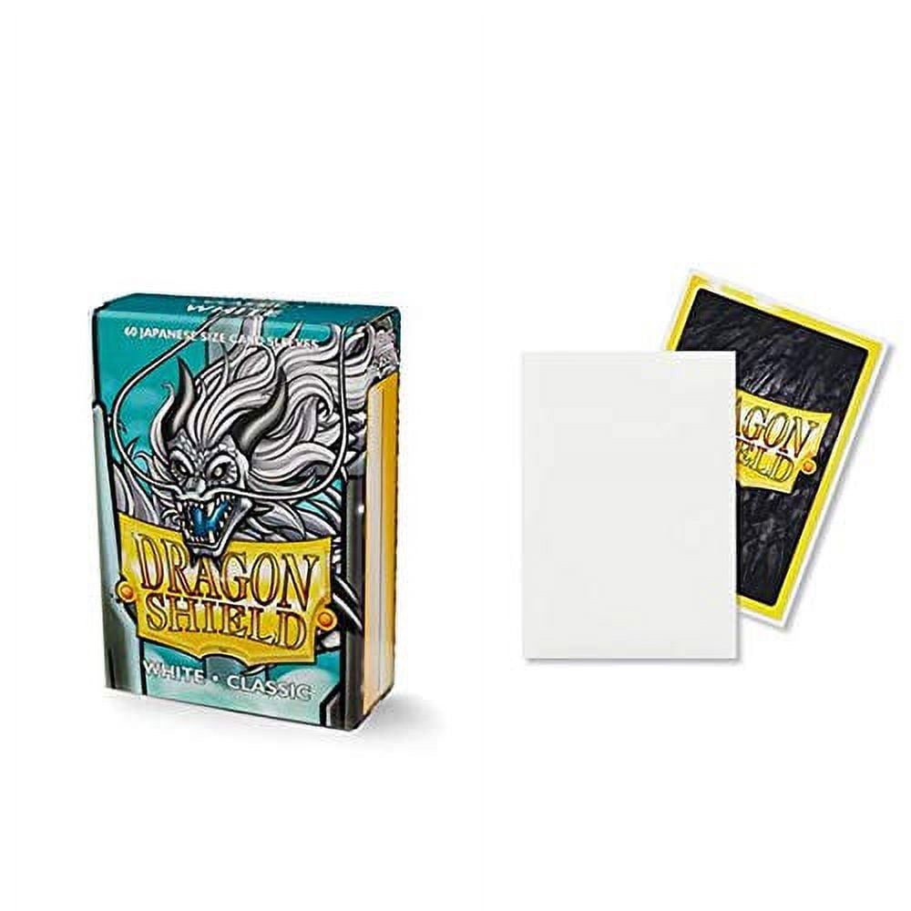 10 Packs Dragon Shield Classic Mini Japanese White 60 ct Card Sleeves Display Case