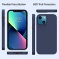 thumbnail image 2 of Entronix Silicone Soft Case Designed for iPhone 14 Plus Shockproof Durable Slim Fit, Navy, 2 of 7