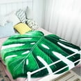 thumbnail image 1 of Manta de hoja suave Manta de Manta para sofá Camping Interior Hogar , 150cmx200cm Macarena Manta de tiro, 1 of 8