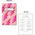thumbnail image 2 of Car Freshie Insert Cards  50 pk 4x6 Lightning Bolt Stars Hot Pink fits in 5x7 for Holographic Bags Freshie Scent Label Care Instruction Cardstock, 2 of 5