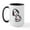 White/Black Inside, variant on CafePress - Peanuts Flair Snoopy Tote Mugs - 15 oz Ceramic Large White Novelty Mug
