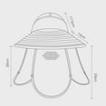thumbnail image 2 of Herrnalise Fishing Hat for Men & Women, Outdoor UV Sun Protection Wide Brim Breathable With Detachable Hat with Face Cover & Neck Flap, 2 of 2