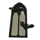 thumbnail image 5 of Espejo de pared con arco gótico, estilo vintage, decorativo de madera, con forma de murciélago. 2 murciélagos, 5 of 9