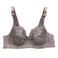 thumbnail image 2 of WCJM Gray Womens Cut Bra Underwear Bralette Crop Top Female Bra Brassiere Bra Thin Cup Bra Unpadded Bra, 2 of 7