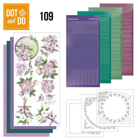 Dot and Do Nr. 109 Card Kit Condolence HobbyDot Stickers, 3D Image & Layered Cards, Dot and Do Card Kit By Hobbydots