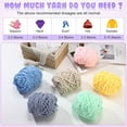 thumbnail image 2 of 8 Skeins Chunky Chenille Yarn for Crocheting Soft Thick Fluffy Yarn for Hand Knitting Bulky Velvet Blanket Yarn Plush Yarn for Weaving Sweater Shawl Scarf Gloves DIY Craft (Multicolor), 2 of 7