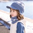 thumbnail image 2 of Enyan Kids Winter Hats Girls Knit Beanie Visor Cap Thick Warm Beanies with Brim for Little Toddler Girl, 2 of 6