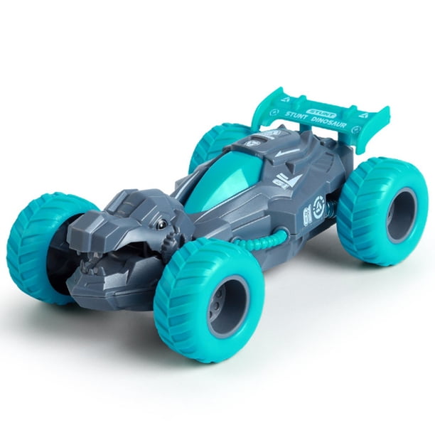 Coche de juguete inercial de dinosaurio | Rotación de 360 grados y mandíbula móvil | Vehículo de empuje y marcha con compartimento de almacenamiento para niños y niñas
