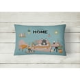 thumbnail image 2 of Carolines Treasures CK7859PW1216 Black French Bulldog Sweet Home Canvas Fabric Decorative Pillow 12H x16W multicolor, 2 of 4