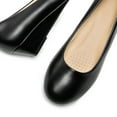 thumbnail image 3 of BURUDANI Women's Mid Wedge Heel Wide Pump Shoes Wide Available, 3 of 8