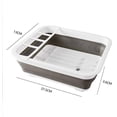 thumbnail image 2 of Kitchen Foldable Dish Rack Drain Bowl Cutlery Tray Portable Drying Rack Household Shelf Tableware Storage Rack, 2 of 6