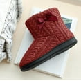 thumbnail image 7 of GURGER Booties Slippers Women Winter Knit Slipper Boots Ladies Plush Lined Ankle Slippers Memory Foam House Shoes Indoor Outdoor Slippers, 7 of 7