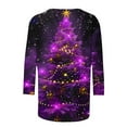 thumbnail image 5 of Up to 65 off!Lolmot Christmas Shirts for Women 3/4 Sleeve Christmas Graphic Tees Casual Xmas Tree Printed T-Shirts Tops,S-5XL, 5 of 5