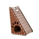 thumbnail image 3 of Rascador para gatos, tapete rascador, juguetes para gatitos, juguete interactivo de fieltro vertical con Marrón, 3 of 9