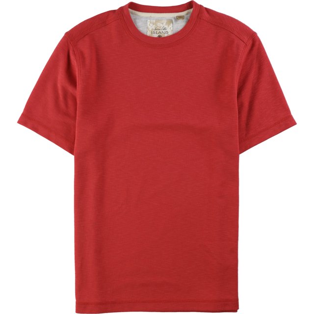 Tasso Elba - Camiseta básica de poliéster para hombre, color rojo, extragrande