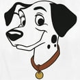 thumbnail image 2 of Women's One Hundred and One Dalmatians Pongo Big Face Graphic Tee White Large, 2 of 4