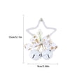 thumbnail image 3 of Wosthever Campana de Navidad Árbol Chimenea Ventana Colgante de pared Decoración colgante de Navidad Atmósferas temáticas Fotografía Prop Elaboración Kits de decoración para fiestas Blanco Wosthever HA069988-02B, 3 of 6