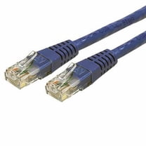 StarTech 50ft CAT6 Ethernet Cable - Blue CAT 6 Gigabit Ethernet Wire -250Mhz 100W PoE RJ45 UTP Molded Network Patch Cord with Strain Relief (C6PATCH50BL)