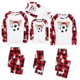 thumbnail image 2 of Pyjamas de Noël Assortis pour la Famille (Rouge) - Pyjamas de Noël Imprimés Football, Tenues Assorties pour la Famille, Parfaits pour le Matin de Noël et les Photos de Famille, 2 of 4