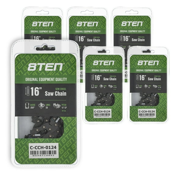 Semi Chisel Chainsaw Chain 16 inch .050 3/8 LP 59DL for Homelite 240 6 Pack 810-CCC2346H