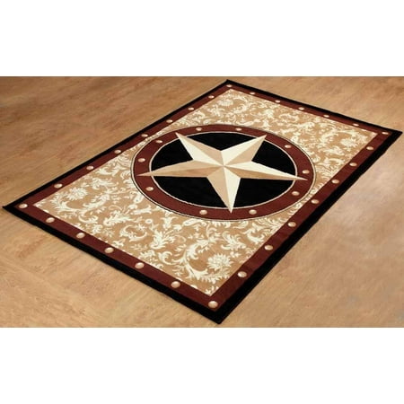 Texas Western Star Rustic Cowboy Decor Gold Brown And Black Area Texas Western Star Rustic Cowboy Decor