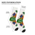 thumbnail image 3 of Men's Coat Of Arms Of ?haitians Novelty Athletic Socks Women's Digital Printing Funky Patterned Crew Socks, 3 of 7