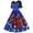 D, variant on Women's 50s 60s Vintage Short Sleeves V-Neck Cocktail Swing Dress,Retro Tea Dress,Christmas Evening Party Swing Dress,Party Cocktail Dress for Women,Plus Size Princess Dress S