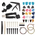 thumbnail image 2 of Kit de Accesorios Guitarra 65 Piezas con Cuerdas Guitarra, Afinador, Cejilla, PúAs, Soporte PúAs Dedo Pulgar, Pines Puente, 2 of 5