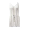 thumbnail image 1 of Ropa Playa Ocean Pacific para Mujer Vestido Corto Crochet Cuello V Sin Mangas Blanco Talla EG, 1 of 4