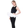 thumbnail image 1 of BellaSous Mock Pancake Tutu para Pascua, vestidos de primavera, disfraces de Halloween, tutú de princesa y ballet, recitales de baile o carrera divertida (talla única, blanco) BellaSous 421-WH-OS, 1 of 2