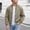 Khaki, variant on Men's Lightweight Jackets Solid Color Full Zip Jacket Fashion Stylish Spring Fall Soft Casual Jackets for Men