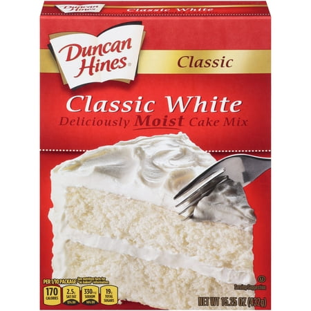 (2 pack) Duncan Hines Classic White Cake Mix, 15.25 oz