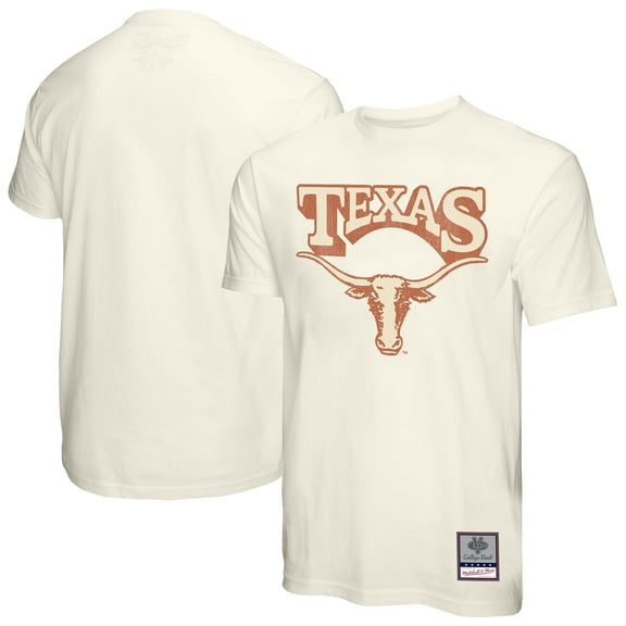 Men's Mitchell & Ness Cream Texas Longhorns Vintage Tone T-Shirt